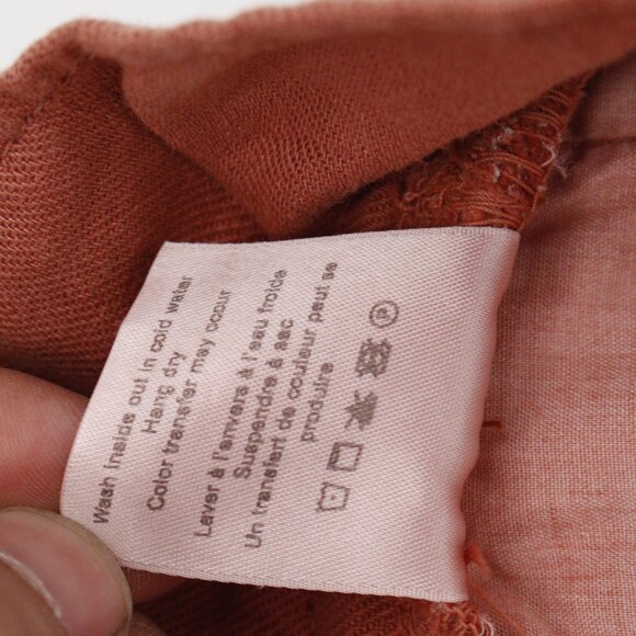 NWT Veronica Beard Pants Womens 10 Mocha Karter Linen Cotton High Rise Straight - Picture 16 of 16